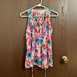 Delias flowy floral sheer shirt